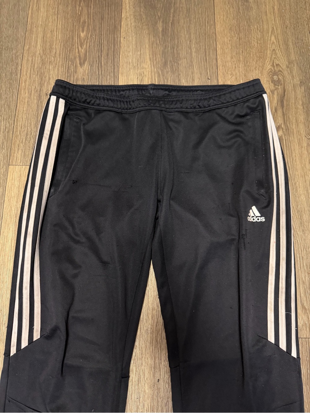 adidas Black Joggers with White Three-Stripes - Picture 2 of 5